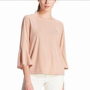 Uniqlo Women's Pastel Blush Pink Cream Blouse Size XS